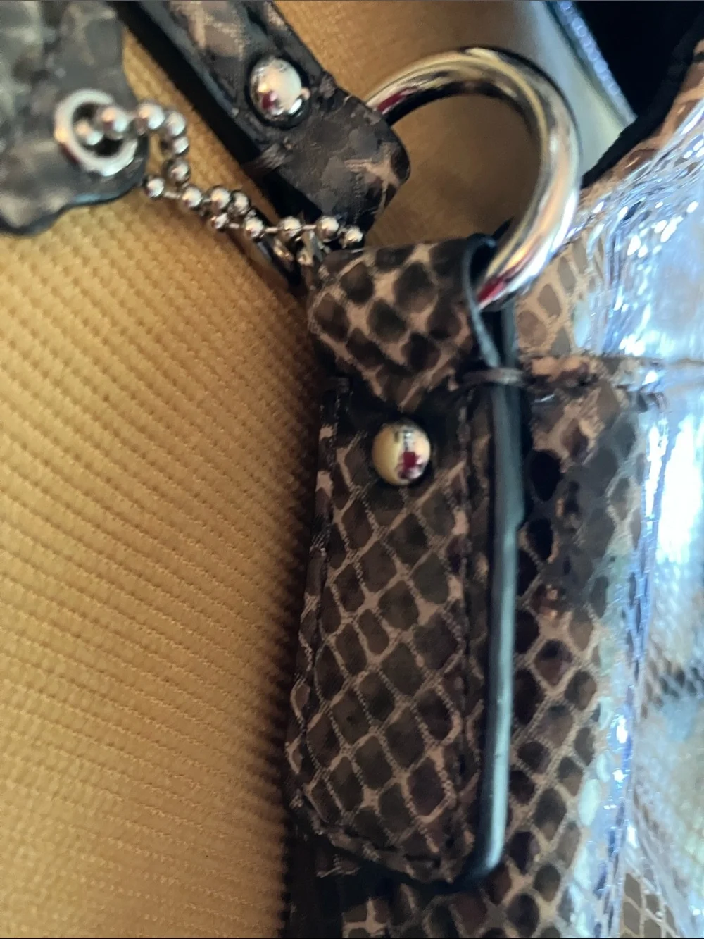 Coach snakeskin Purse